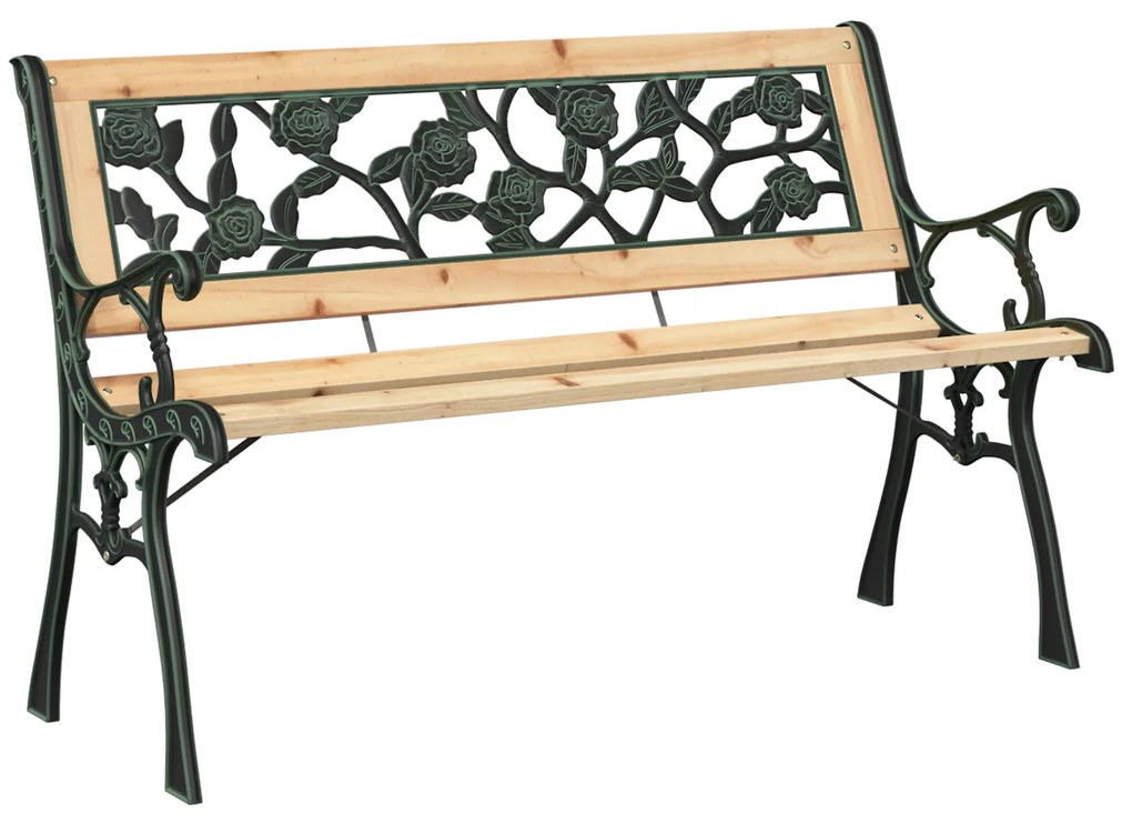 vidaXL παγκάκι Καφέ 116 x 54 x 73 εκ. ξύλο