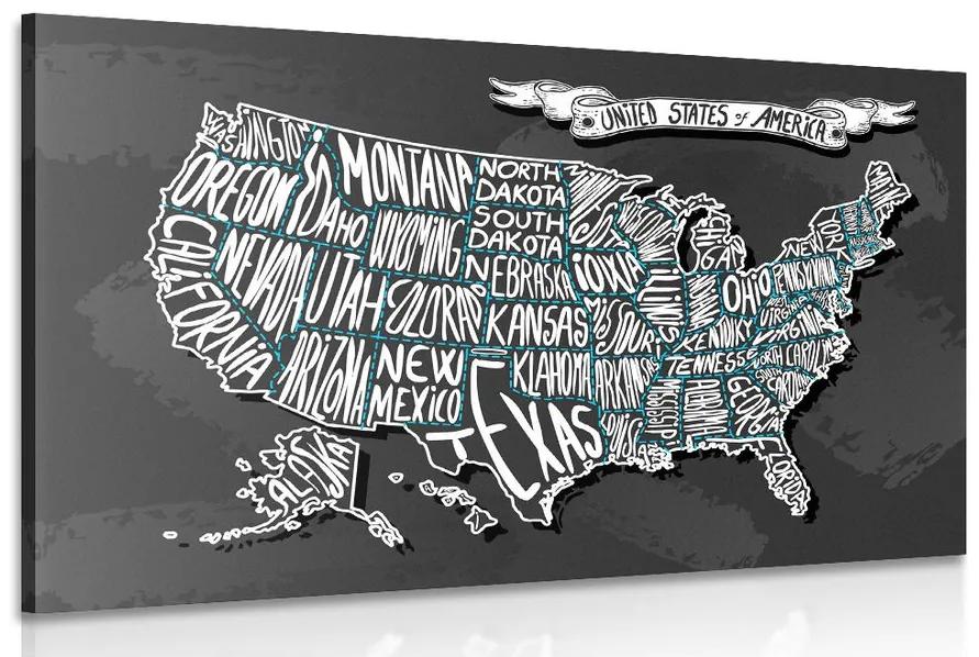 Εικόνα σύγχρονο χάρτη των ΗΠΑ
