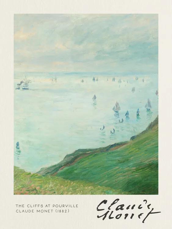 Αναπαραγωγή The Cliffs at Pourville - Claude Monet
