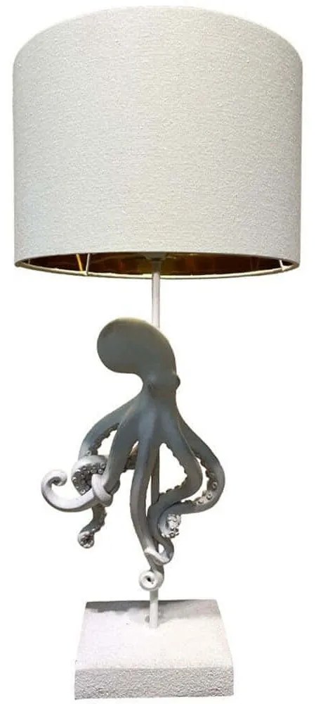 Φωτιστικό Επιτραπέζιο Octopus 034150 30x30x66cm Ε27 40W White-Grey