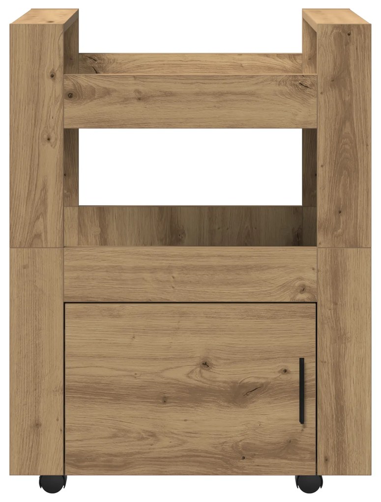 vidaXL Τροχήλατη Κουζίνα Artisan Oak 60x45x80 εκ Επεξεργασμένο Ξύλο