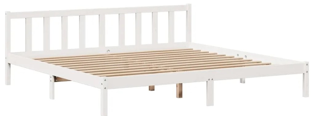 vidaXL Κρεβάτι Βιβλιοθήκη Χωρίς Στρώμα 180x200 εκ Μασίφ Ξύλο Πεύκου