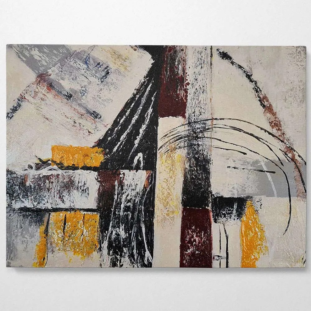 Πίνακας Καμβάς 405HND1174 50x70cm Multi Wallity Κάθετοι Wood, Canvas