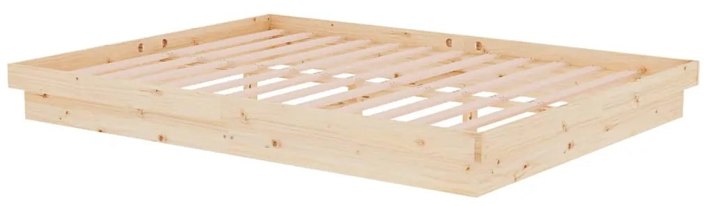 vidaXL Πλαίσιο Κρεβατιού 150 x 200 εκ. Μασίφ Ξύλο King Size