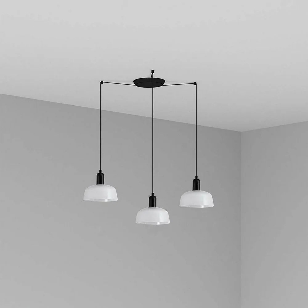Φωτιστικό Οροφής Κρεμαστό Tatawin Metal S 20340-140-3L 3xE27 Black-White Faro Barcelona
