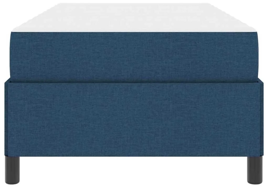vidaXL Κρεβάτι με ελατήρια Μπλε και Μαύρο 90 x 200 cm