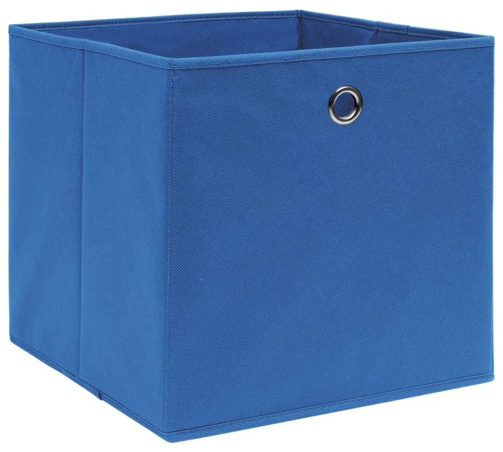 Κουτιά Αποθήκευσης 10 τεμ. Μπλε 28x28x28 εκ. Ύφασμα Non-woven - Μπλε