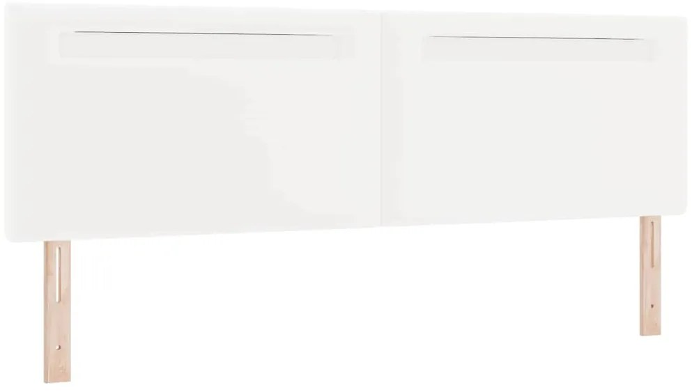 vidaXL Κεφαλάρι με φώτα λωρίδας LED Επιτοίχιο Λευκό 180 cm PVC