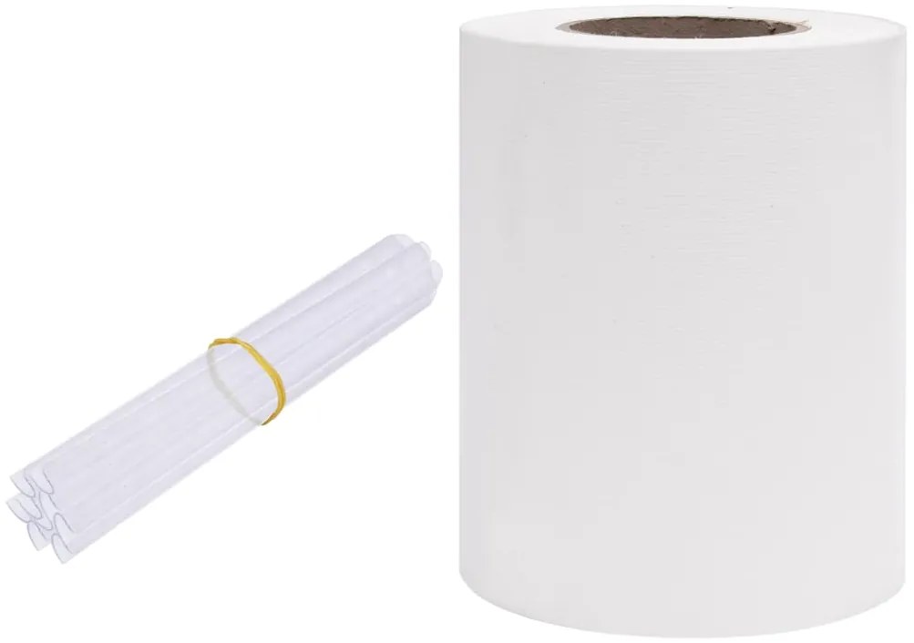vidaXL Περίφραξη Προστατευτική Λευκή 70 x 0,19 μ. από PVC