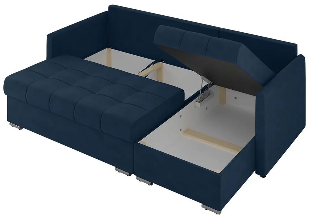 Γωνιακός Καναπές Carlsbad 115, Λειτουργία ύπνου, Αποθηκευτικός χώρος, 220x148x93cm, 110 kg, Πόδια: Μέταλλο, Πλαστική ύλη | Epipla1.gr