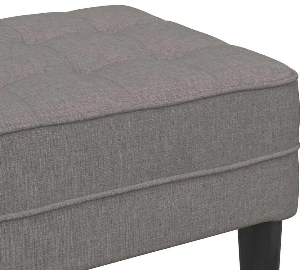 vidaXL παγκάκι Taupe 113 x 57 x 39 εκ. ύφασμα