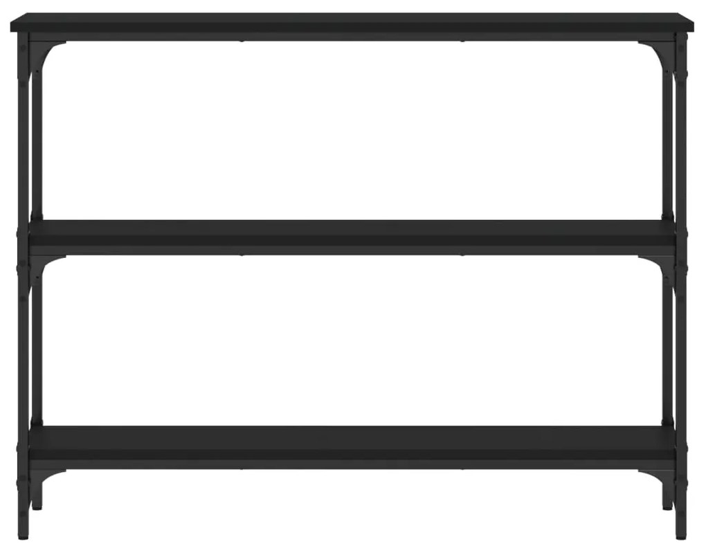 vidaXL Τραπέζι Κονσόλα Μαύρο 100 x 22,5 x 75 εκ. από Επεξεργ. Ξύλο