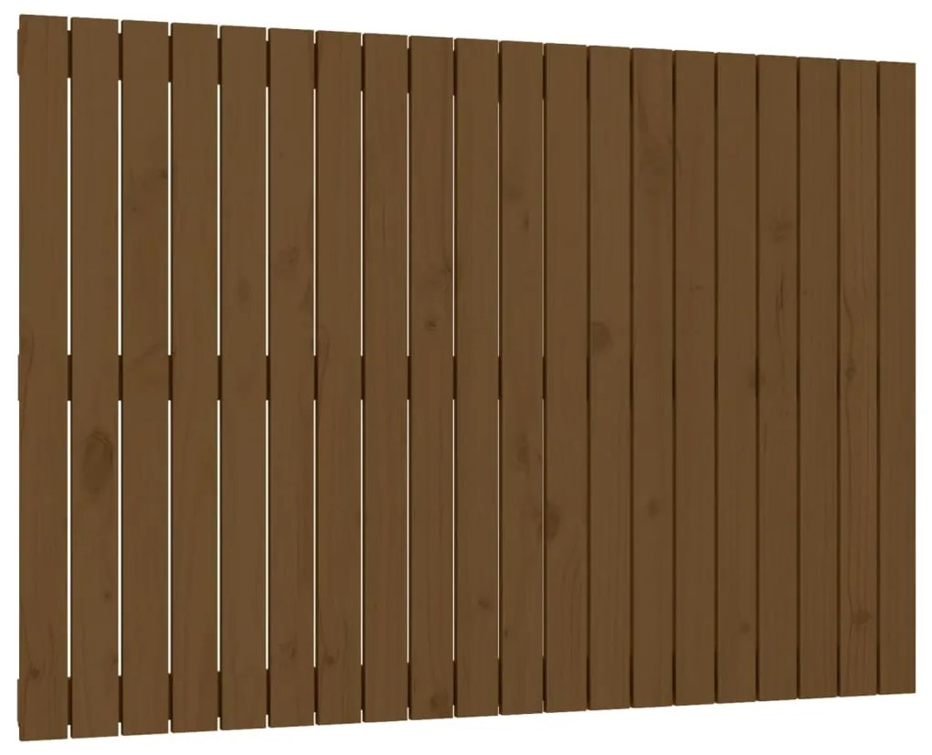vidaXL Κεφαλάρι Τοίχου Μελί 127,5x3x90 εκ. από Μασίφ Ξύλο Πεύκου