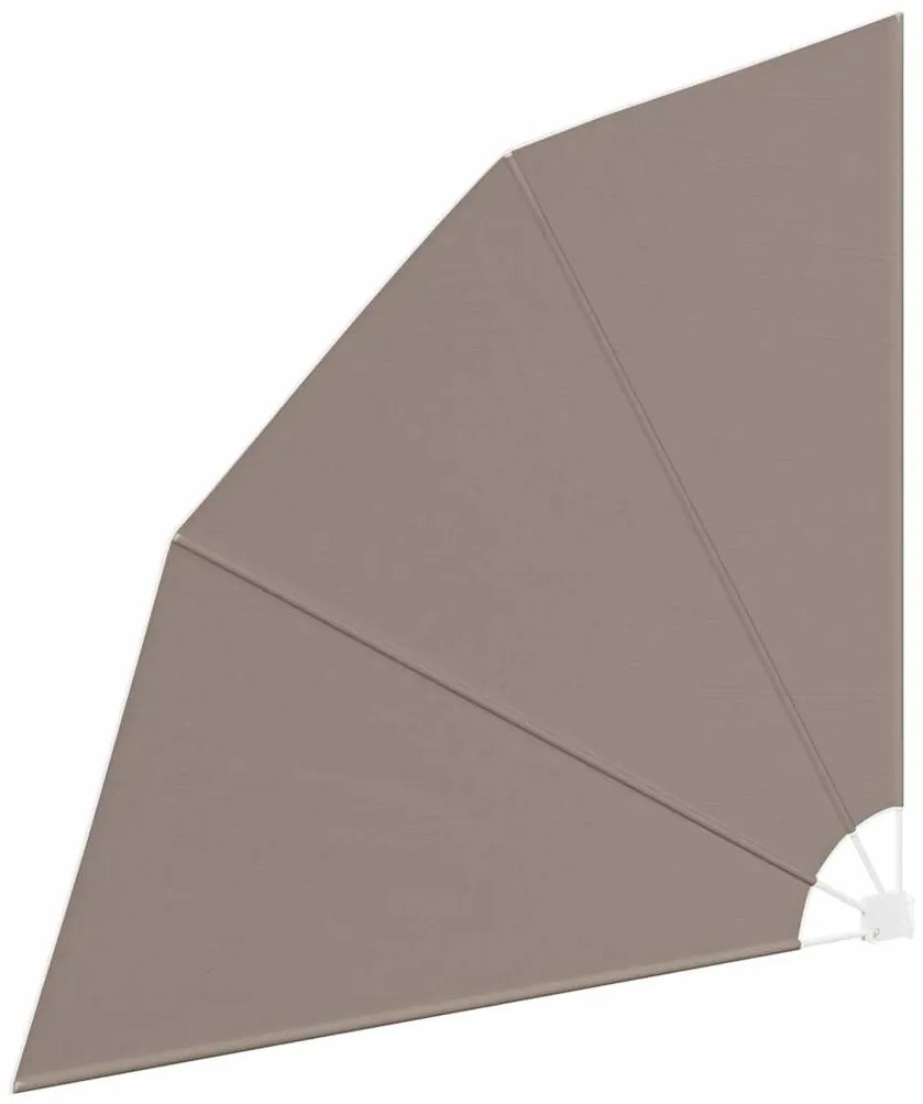 vidaXL Αδιάφανο σκίαστρο μπαλκονιού Taupe 210 x 210 cm ύφασμα