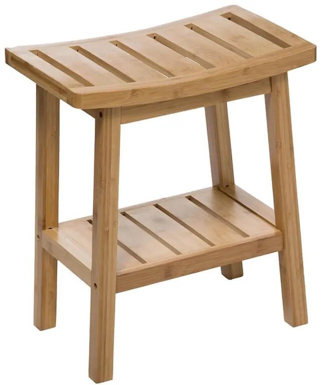 Σκαμπό Μπάνιου 5five με ράφι και διαστάσεις 39.5x25x46cm