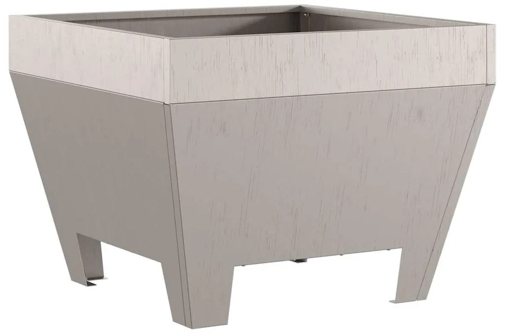 vidaXL Τετράγωνο Τζάκι 50x50x30 εκ. Σαθρού Χάλυβα