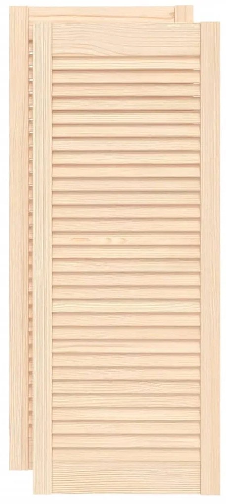 vidaXL Πορτάκια με Περσίδες 2 Τεμ. 99,3x39,4 εκ. από Μασίφ Ξύλο Πεύκου