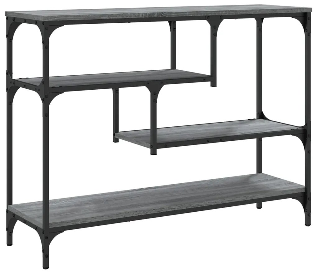 vidaXL Τραπέζι Κονσόλα Γκρι Sonoma 100x30x75 εκ. Επεξεργασμένο Ξύλο