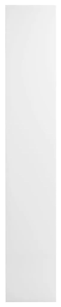 vidaXL Έπιπλα CD 2 τεμ. Γυαλιστερό Λευκό 21x16x93,5 εκ. Μοριοσανίδα