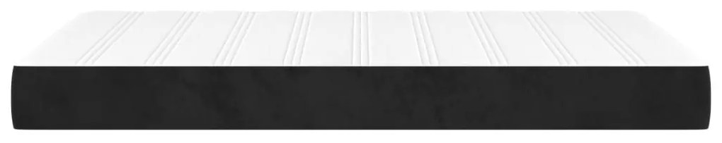 Στρώμα με Pocket Springs Μαύρο 120x200x20 εκ. Βελούδινο - Μαύρο