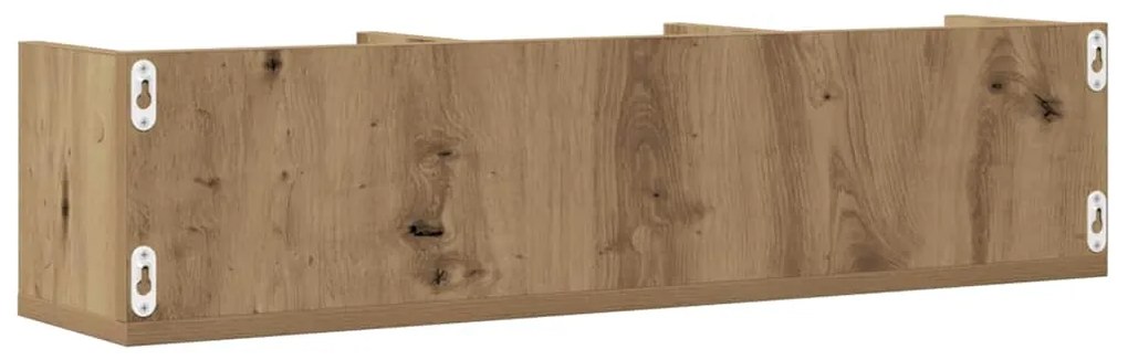 vidaXL Ράφι Τοίχου για CD Τεχνίτης Δρυς 75 x 18 x 18 εκ. Μοριοσανίδα