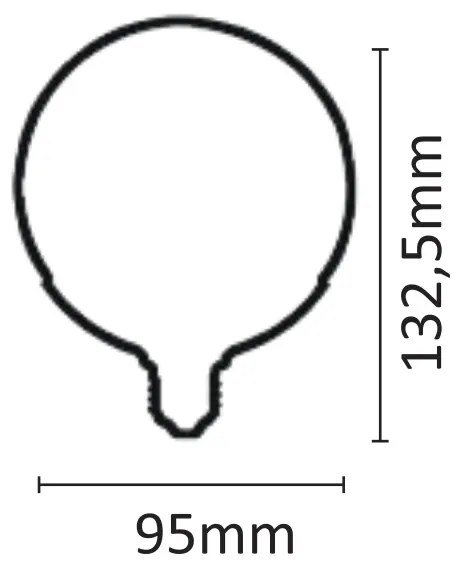 InLight E27 LED G95 13watt 6500K Ψυχρό Λευκό (7.27.15.14.3)