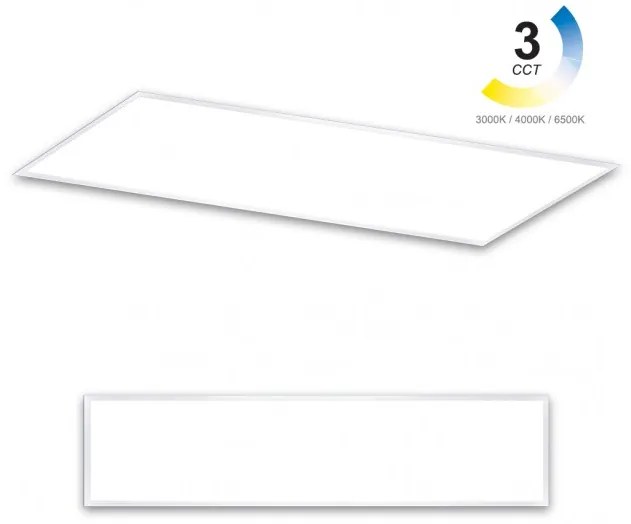 Φωτιστικό Οροφής Πάνελ LED 40W Λευκό 3CCT Slim 120x30cm 35-004139 Band  35-004139 Λευκό