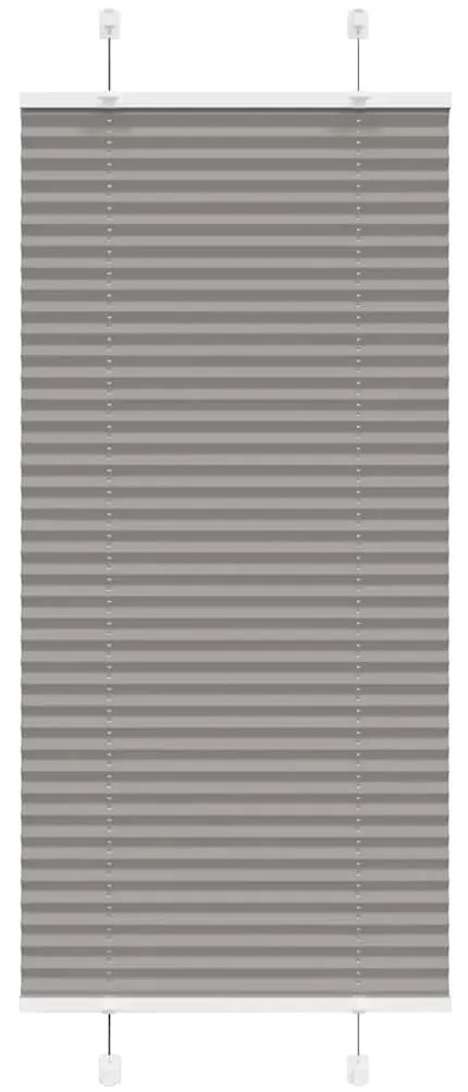 vidaXL Πλισέ περσίδα Ανθρακί 65x150 cm Πλάτος υφάσματος 64,4 cm
