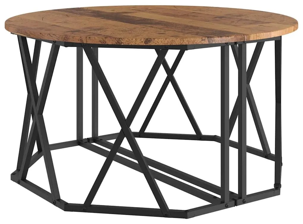 vidaXL Τραπεζάκι σαλονιού Παλαιό ξύλο 80 x 80 x 42 cm