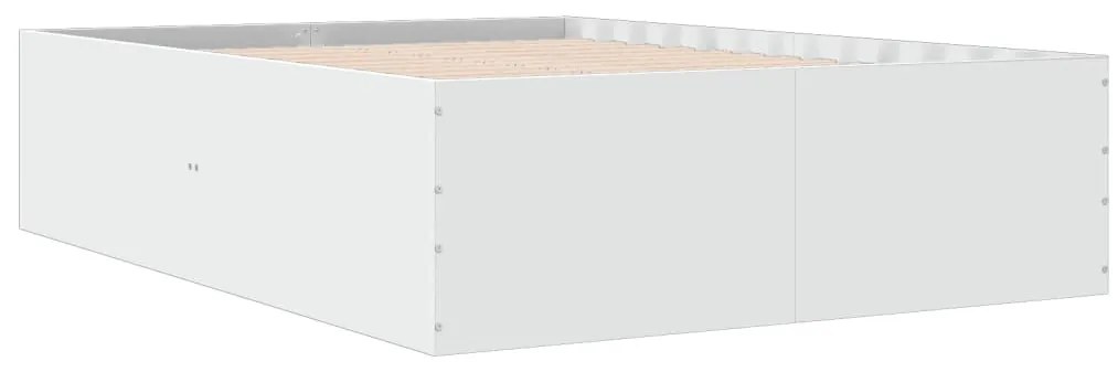 vidaXL Πλαίσιο Κρεβατιού Λευκό 120 x 190 εκ. Επεξεργασμένο Ξύλο