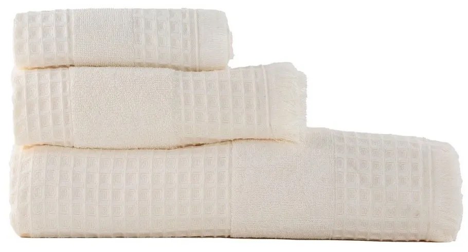 Πετσέτα Touch Πικέ Off White Nef-Nef Χεριών 30x50cm 100% Cotton