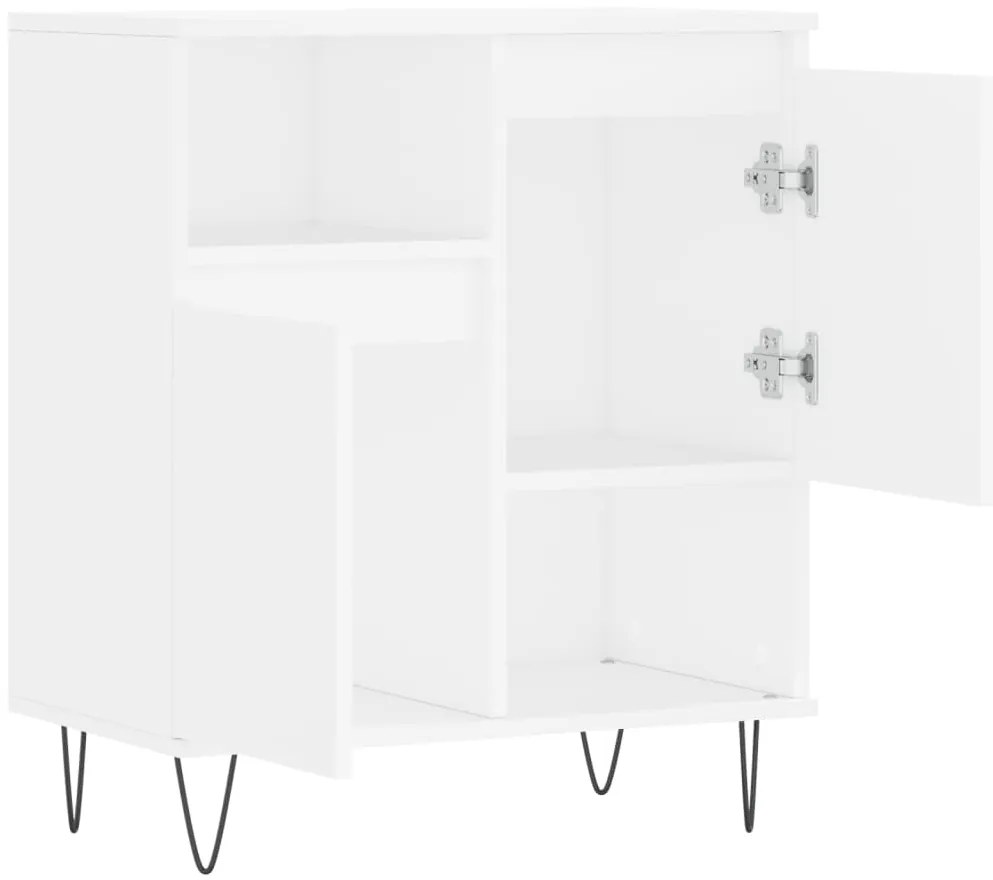 vidaXL Συρταριέρα Λευκή 60 x 35 x 70 εκ. από Επεξεργασμένο Ξύλο