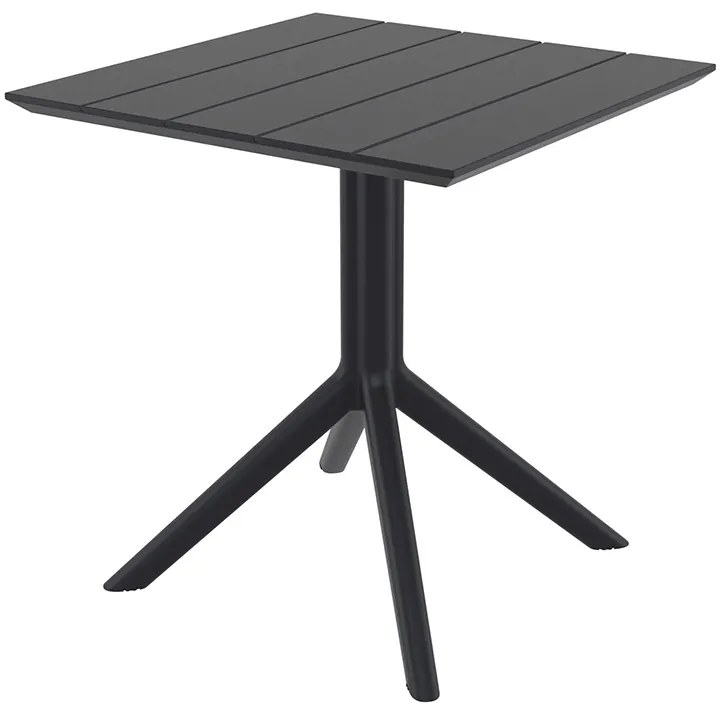 PARIS BLACK 70X70X74εκ. ΤΡΑΠΕΖΙ ΠΟΛ/ΝΙΟΥ 70X70X74εκ.