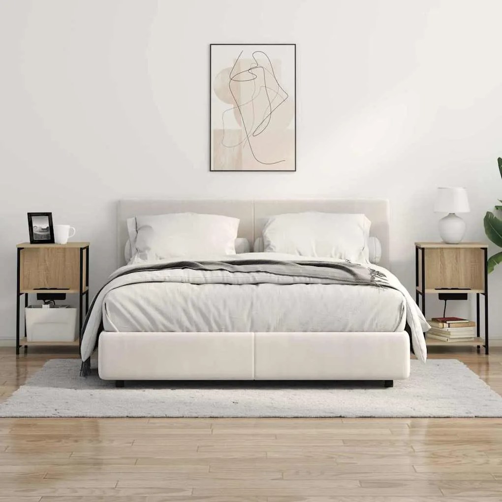 vidaXL Κομοδίνο Sonoma Δρυς 38 x 31 x 61 εκ Επεξεργασμένο ξύλο