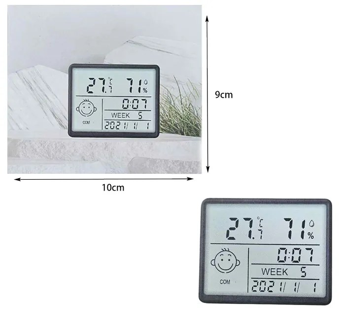 Ψηφιακό ρολόι υγρόμετρο - Digital Hygrometer clock