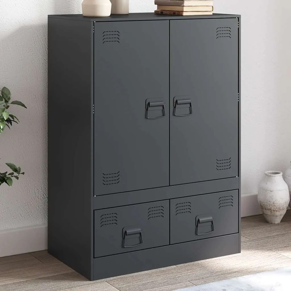 vidaXL Ντουλάπι Ανθρακί 67 x 39 x 95 εκ. από Ατσάλι