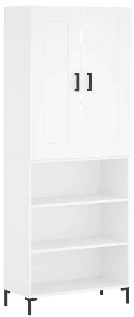 vidaXL Ντουλάπι Λευκό 69,5x34x180 εκ. από Επεξεργασμένο Ξύλο