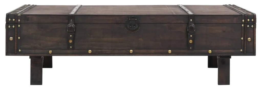 Τραπεζάκι Σαλονιού σε Vintage Στιλ 120x55x35 εκ. Κόντρα πλακέ - Καφέ