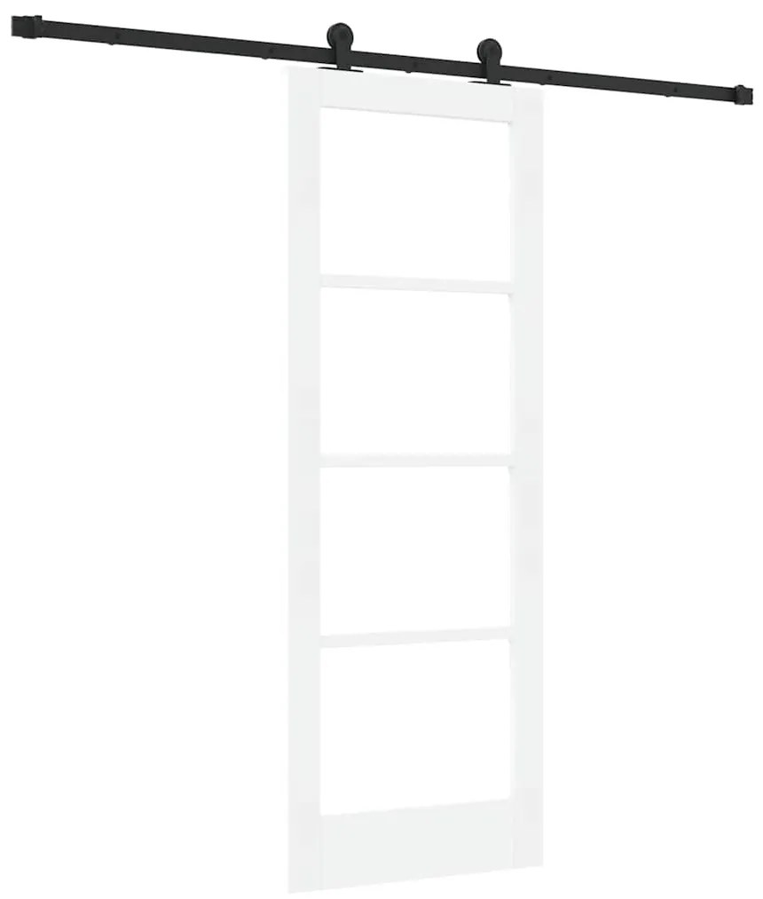 vidaXL Συρόμενη Πόρτα ORKDAL Λευκό 73.5 x 198.5 εκ. Ξύλο και μέταλλο