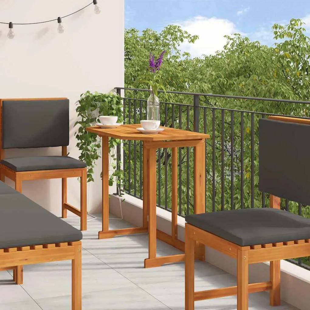 vidaXL Σετ Μπιστρό Κήπου 6 pcs Καφέ Μασίφ ξύλο ακακίας