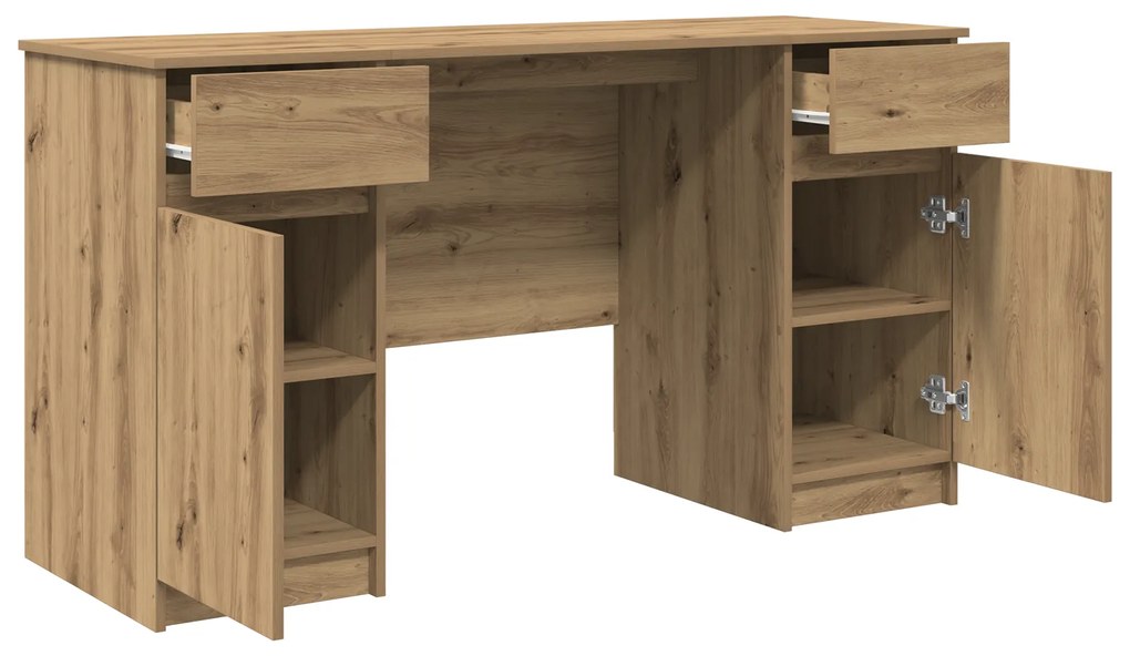 vidaXL Γραφείο Artisan Oak 140x49x76 εκ. Επεξεργασμένο ξύλο