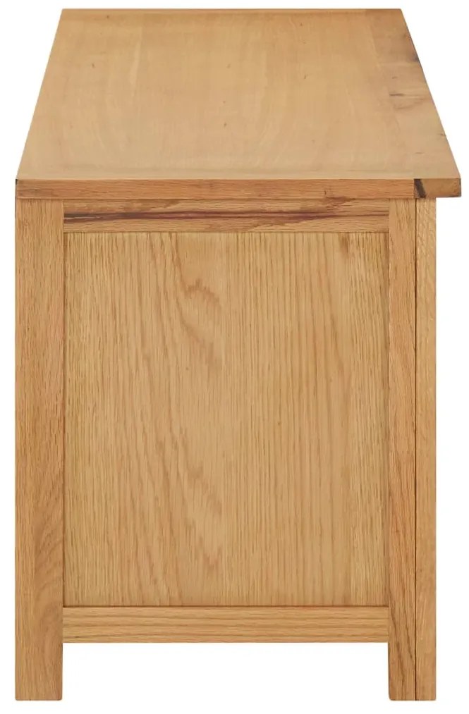 vidaXL Παπουτσοθήκη 114 x 37 x 45 εκ. από Μασίφ Ξύλο Δρυός