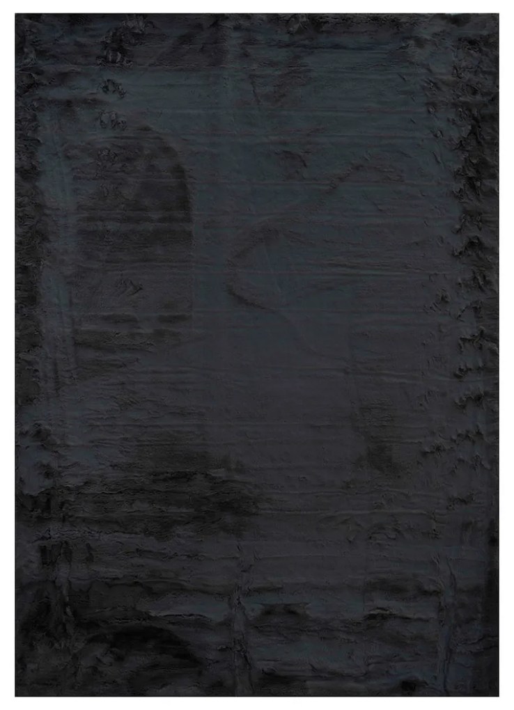 Γούνινο Χαλί (160x230) Polcarpet Rabbit Black