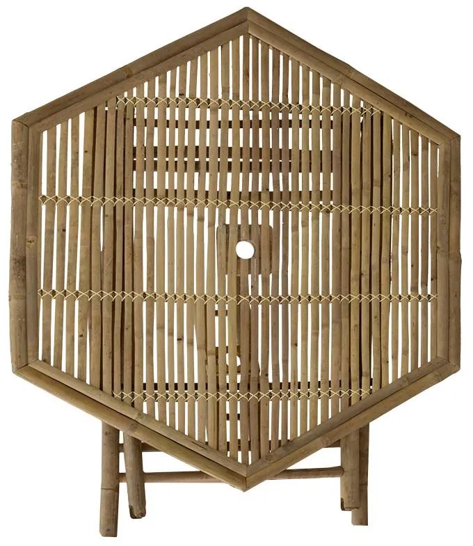 Τραπέζι Nando πτυσσόμενο bamboo φυσικό 114x100x75εκ 114x100x75 εκ.