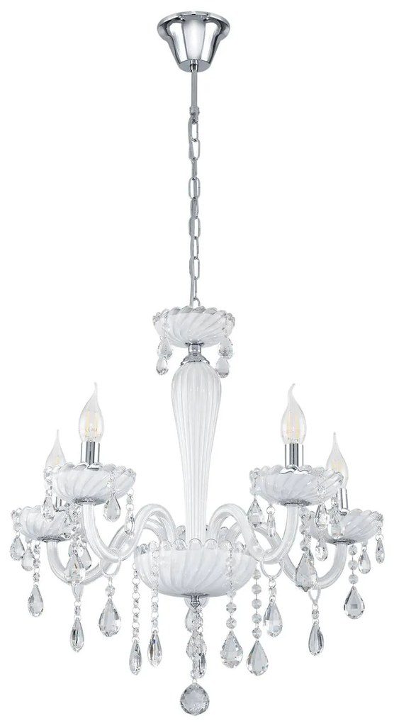 Φωτιστικό Οροφής Carpento 39113 White Eglo Metal, Glass