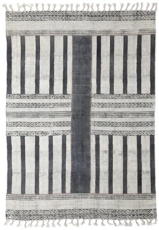 Χαλί Lotus Cotton Kilim 352 Grey - 70x140