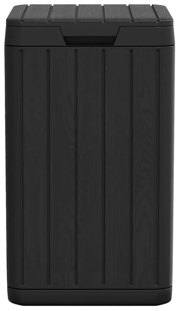 vidaXL Κάδος Απορριμμάτων Εξ. Χώρου Ανθρακί 38x38x65 εκ. Πολυπρ/λένιο