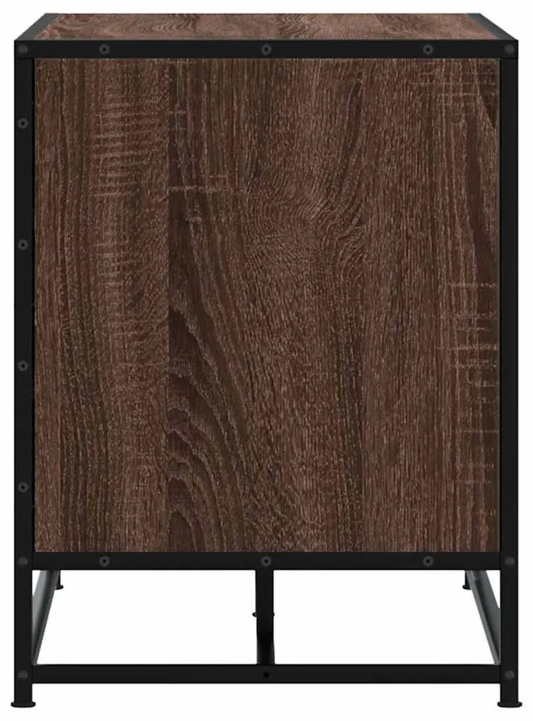 Πάγκος παπουτσιών καφέ δρυς 84x40x53,5 cm - Καφέ
