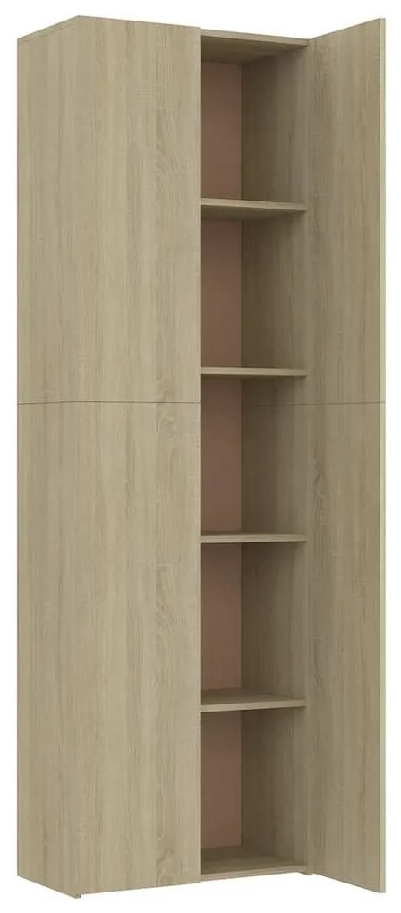 vidaXL Ντουλάπα Γραφείου Sonoma Δρυς 60 x 32 x 190 εκ. από Επεξ. Ξύλο