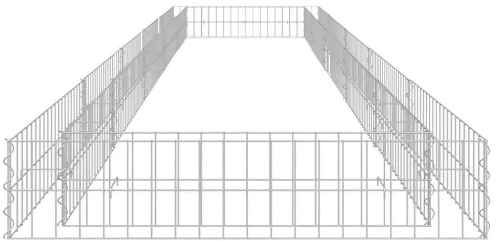 vidaXL Συρματοκιβώτιο-Γλάστρα Υπερυψωμένη 500x100x20 εκ. Γαλβ. Χάλυβας